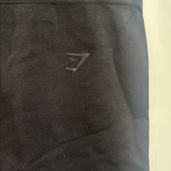 Gymshark black seamless leggings with white stripes size large - Picture 2 of 6